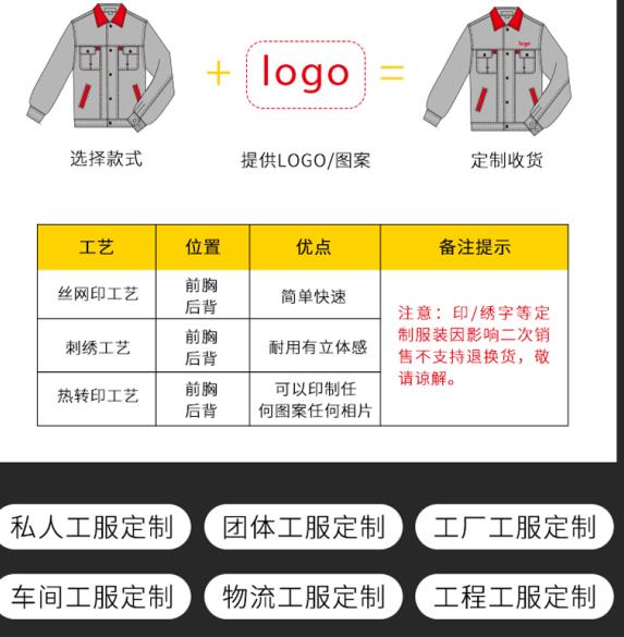 勞保服工作服定制