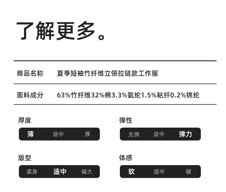 DL237D 夏季彈力竹纖維工作服套裝定制吸濕排汗透氣長(zhǎng)短袖薄款電工勞保服(圖8)