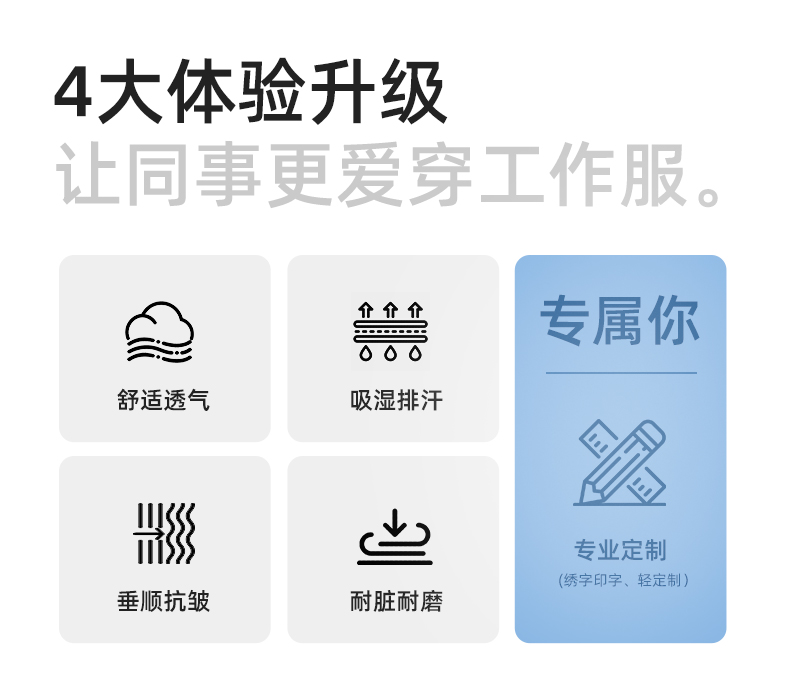 DM242X 夏季長(zhǎng)袖工作服男套裝耐磨工廠車間廠服建筑施工勞保服汽修服定制(圖2)
