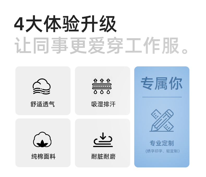 QM2091D 夏季工作服套裝男純棉長(zhǎng)短袖薄款反光海油工程工裝機(jī)電焊工勞保服(圖2)