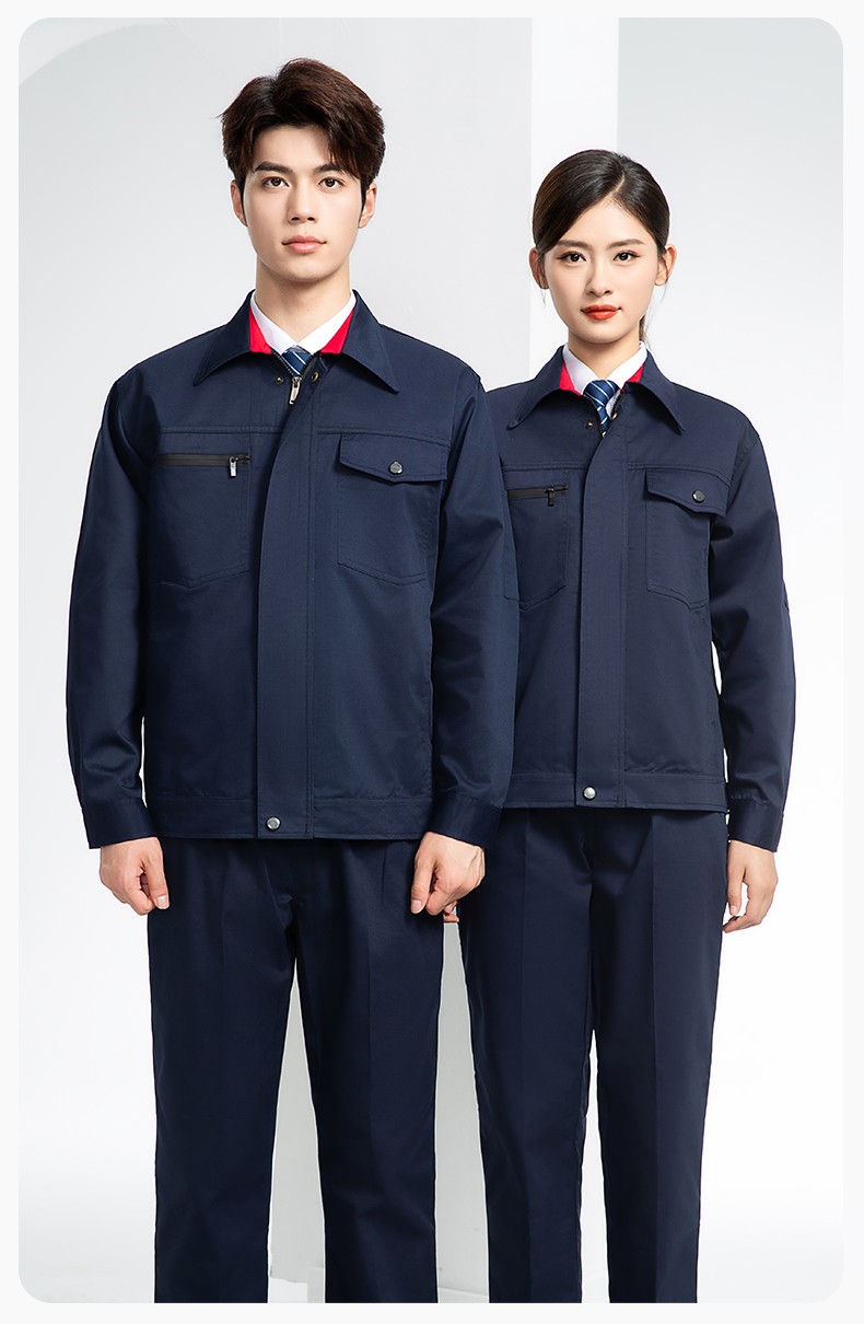 DM8051 長(zhǎng)袖秋冬加厚工作服定制印字男耐磨外套加厚冬季帶里襯勞保服上衣(圖17)