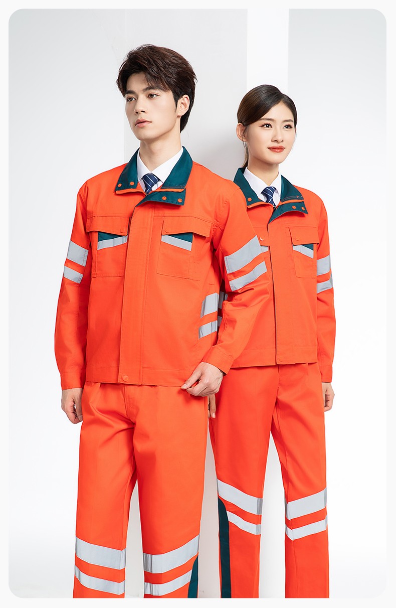 DM20149 春秋反光條長(zhǎng)袖工作服男路政環(huán)衛(wèi)園林綠化道路救援反光勞保服定制(圖13)