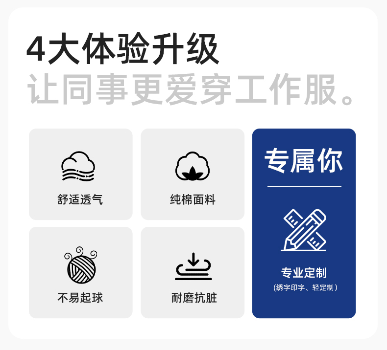 RD-8013 純棉電焊工作服套裝男秋冬款耐磨加厚車(chē)間汽車(chē)修理廠服勞保服工裝(圖2)