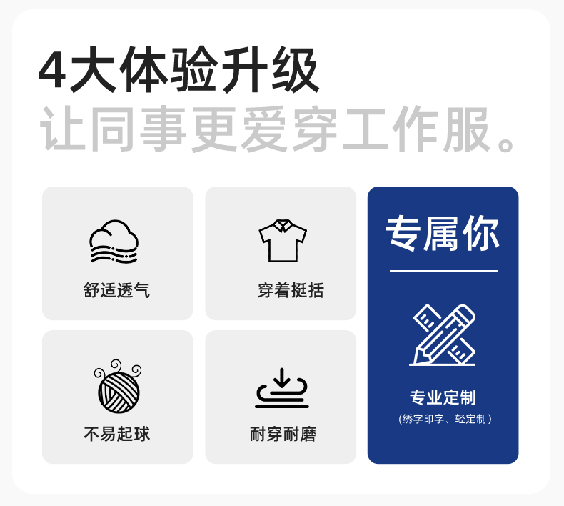 YJ-6801 春秋CVC工作服套裝男加網(wǎng)襯耐磨外套汽修工廠(chǎng)車(chē)間工裝勞保服定制(圖2)