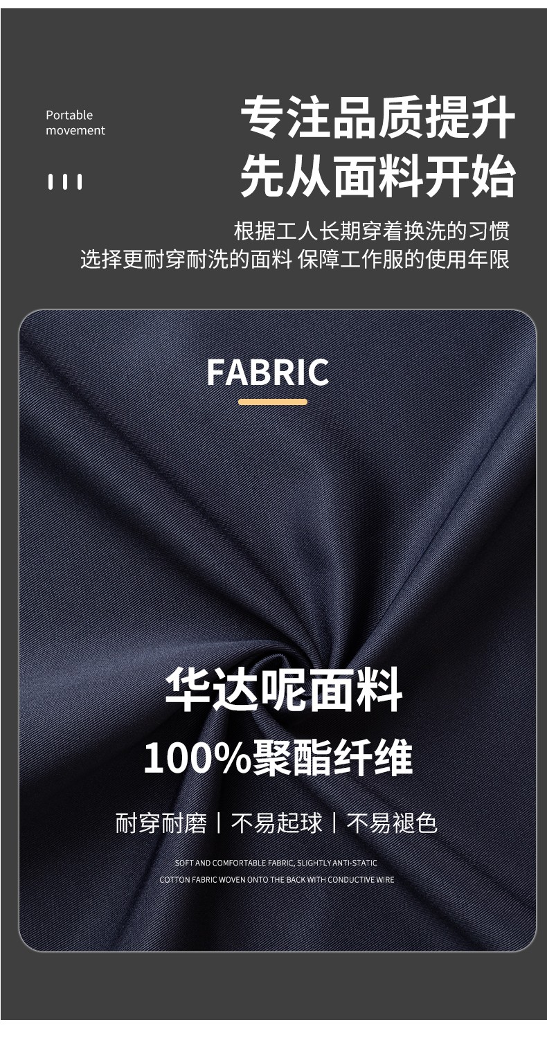 YJ-2302 純色翻領(lǐng)大褂工作服大褂倉庫搬運(yùn)裝卸服飼養(yǎng)員防塵罩衣食品廠服(圖6)