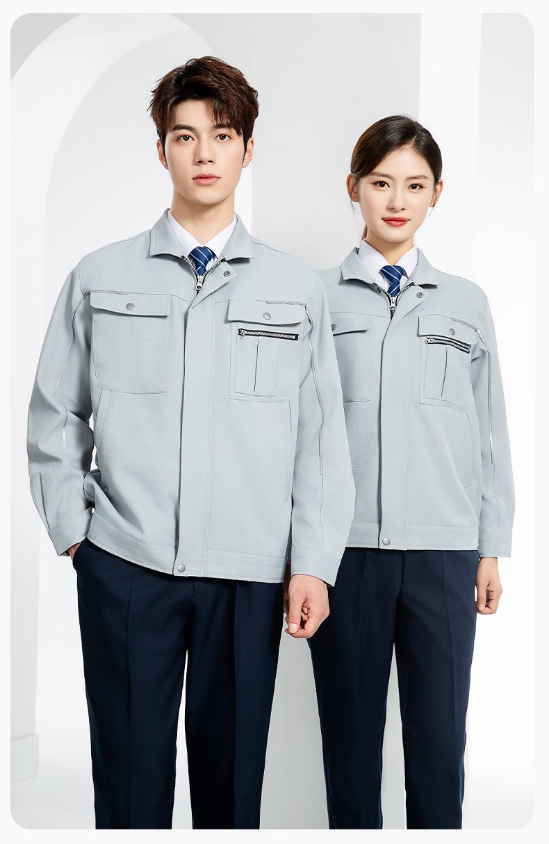 LJ-680012 秋冬高端防靜電工作服套裝男電力電工工程服電子廠勞保服上衣廠服(圖17)